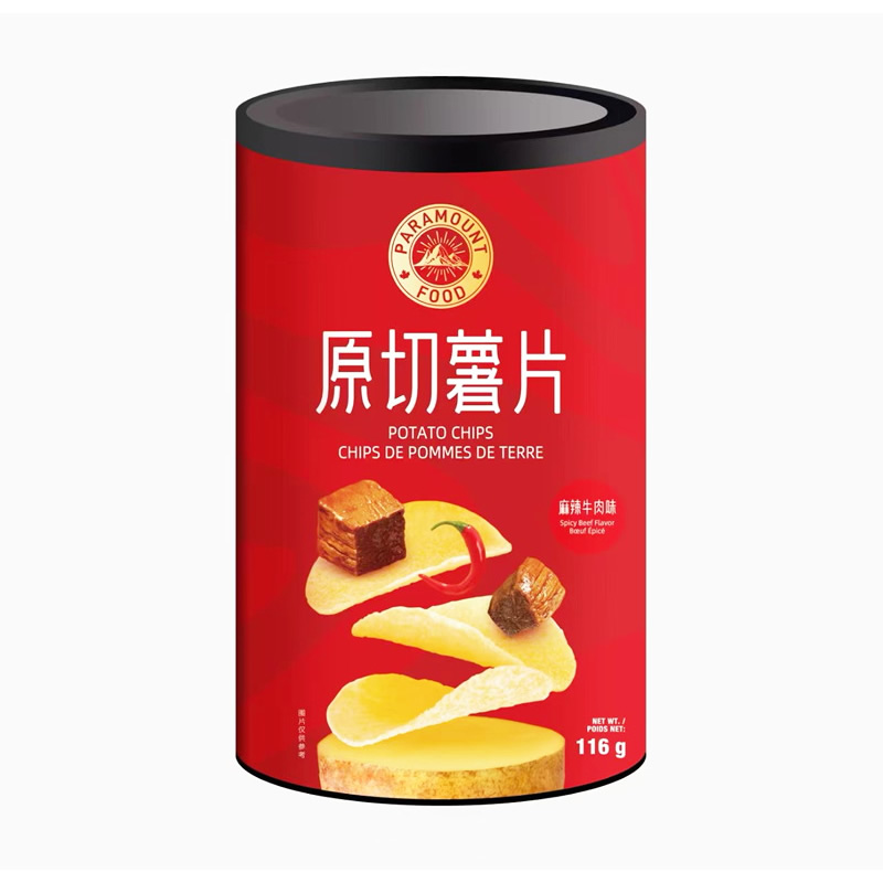 派拉蒙 原切薯片-麻辣牛肉味116g