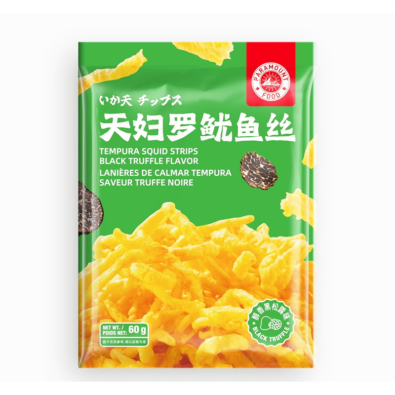 派拉蒙 天妇罗鱿鱼丝-黑松露味60g