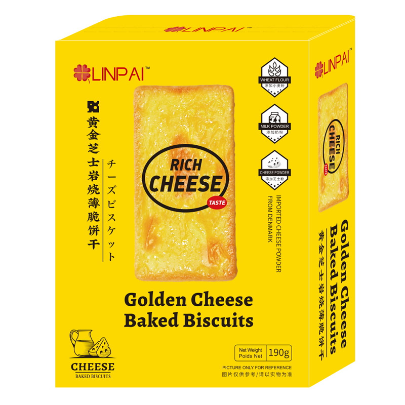 黄金芝士味岩烧薄脆饼干190g