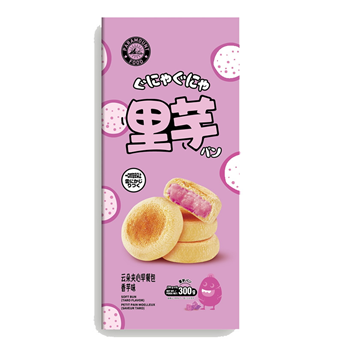 云朵夹心早餐包芋头味300g