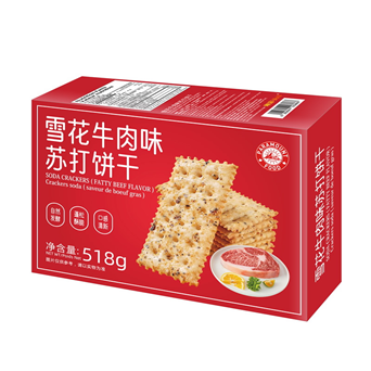 雪花牛肉味苏打饼干518g